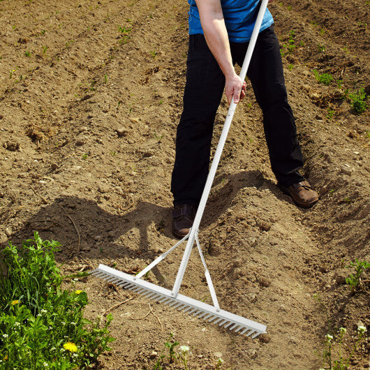 Aluminum Rake with 36" Wide Rake Head and 68" Long Handle