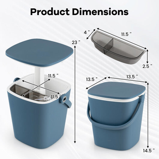 3-in-1 Portable Cooler Bar Table with Bottle Opener and Lift Top Lid for Camping Poolside-Black