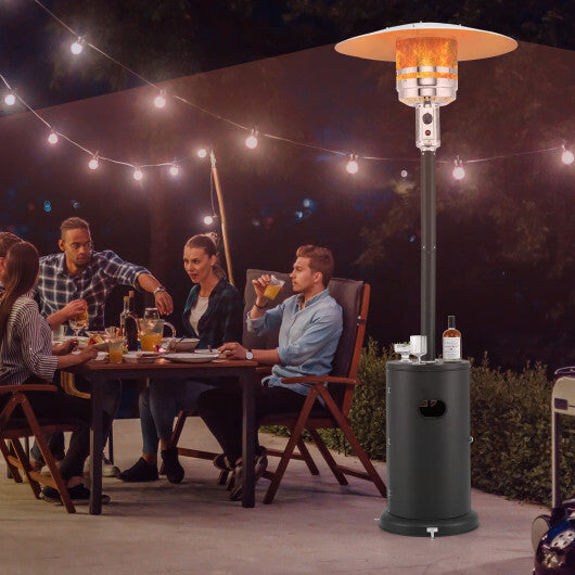 50000 BTU Propane Patio Heater with Round Table Design-Brown