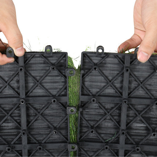 30 PCS Interlocking Artificial Grass Tiles