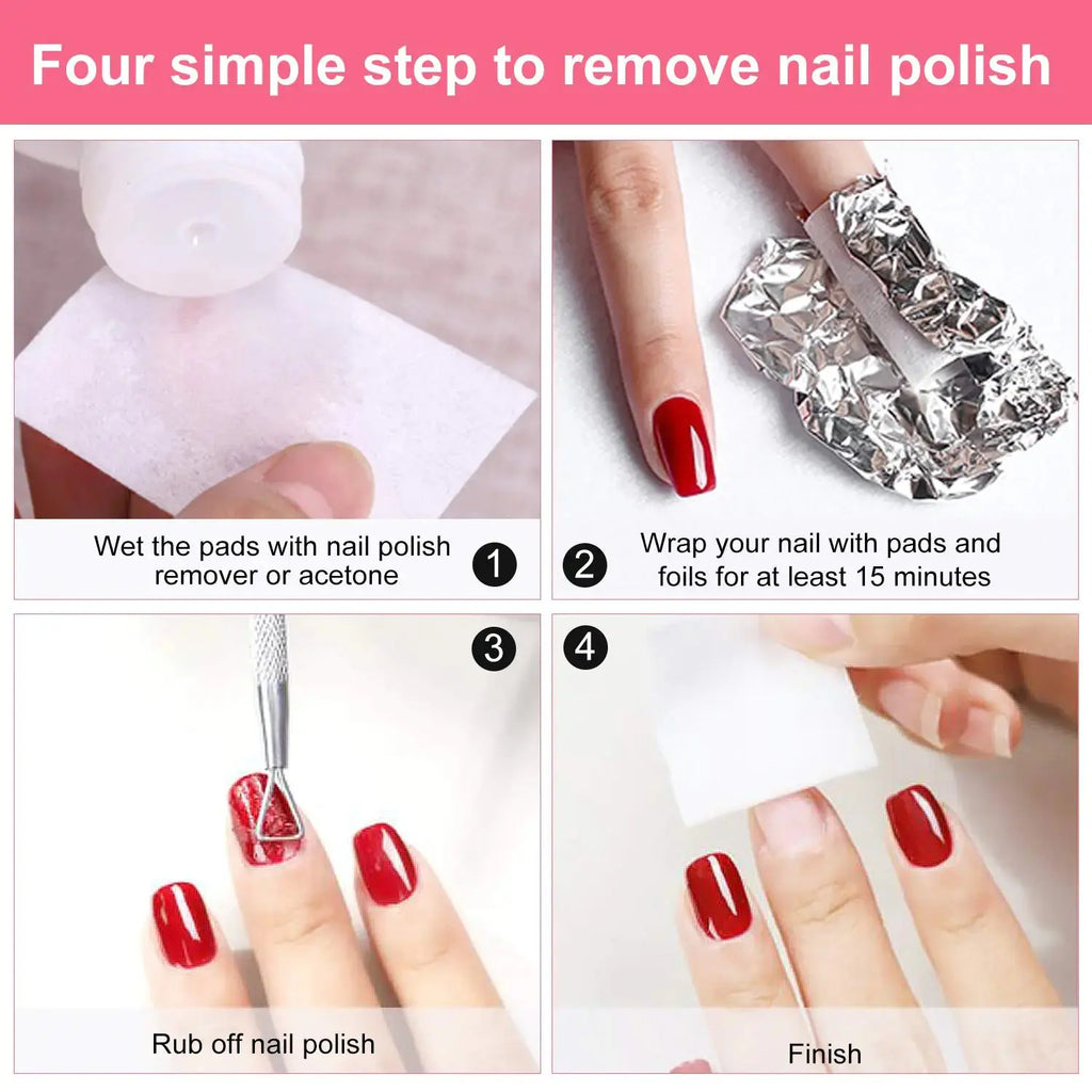 NXJ Infilila Lint Free Nail Wipes - Professional Gel Nail Polish Remover Pack of 600