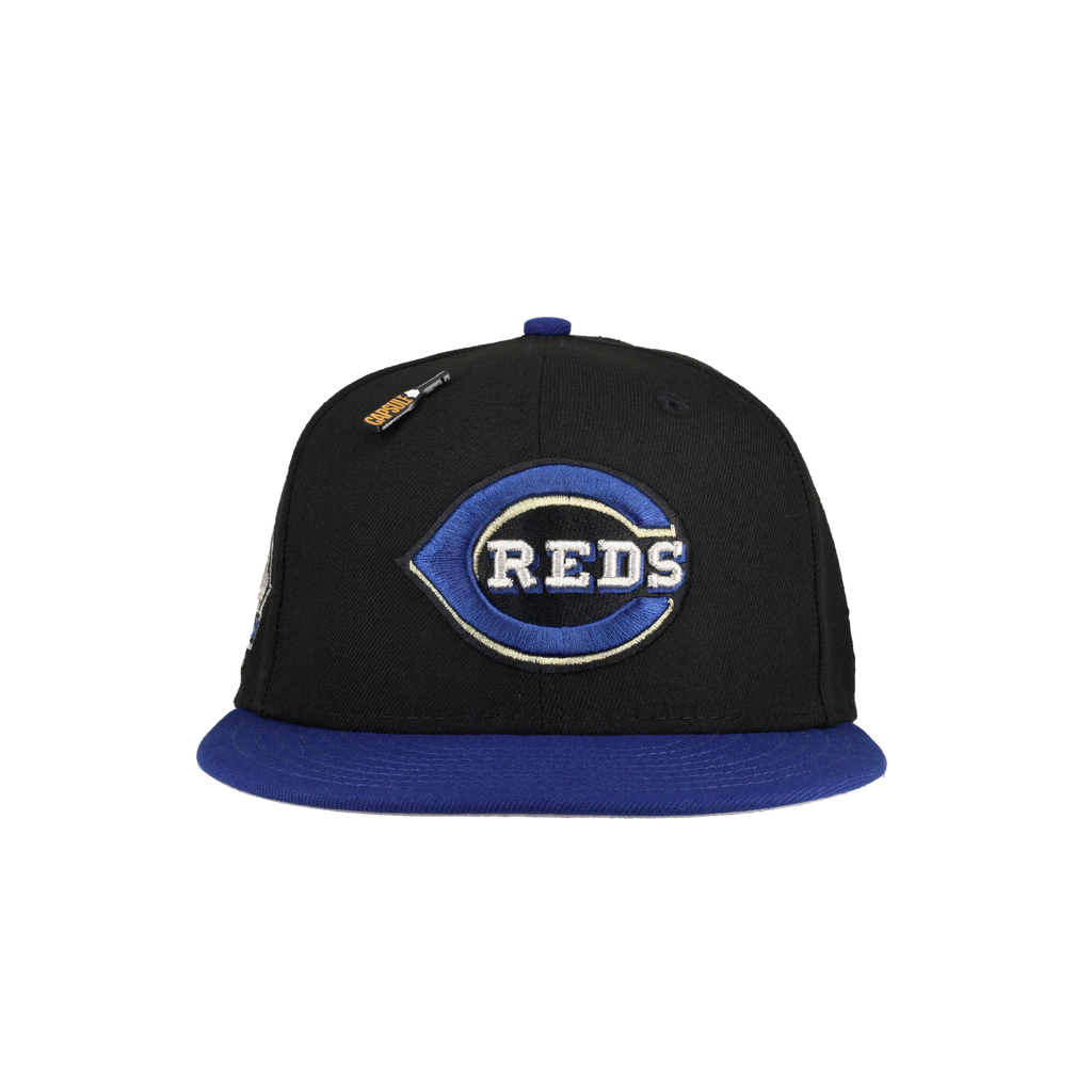 Cincinnati Reds New Years Collection Riverfront Stadium Patch 59Fifty Fitted Hat