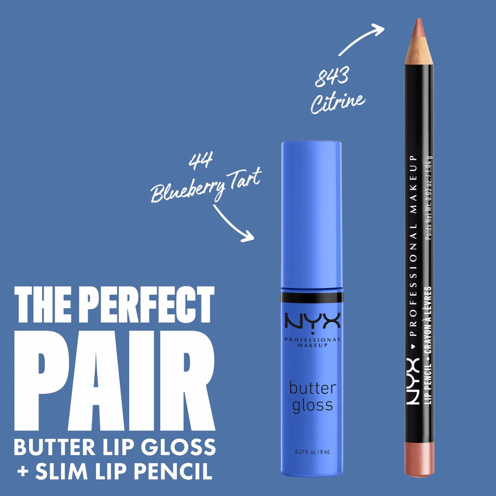 NYX PROFESSIONAL MAKEUP Butter Gloss, Non-Sticky Lip Gloss - Blueberry Tart