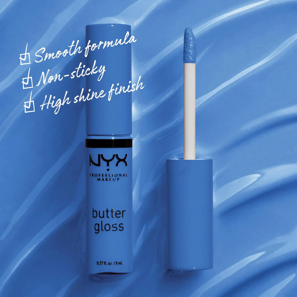 NYX PROFESSIONAL MAKEUP Butter Gloss, Non-Sticky Lip Gloss - Blueberry Tart