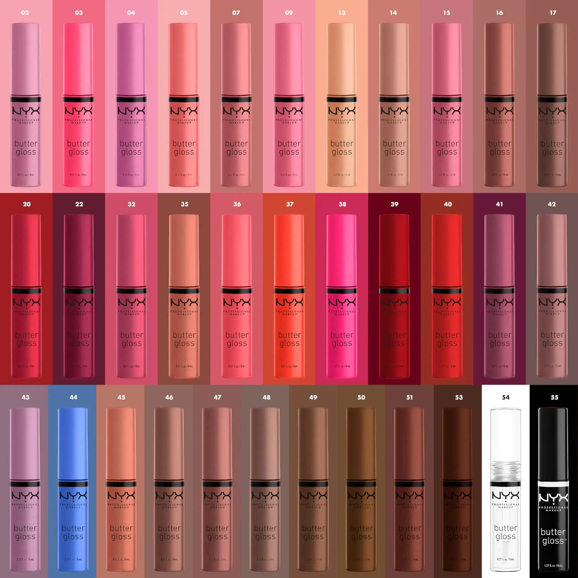 NYX PROFESSIONAL MAKEUP Butter Gloss, Non-Sticky Lip Gloss - Blueberry Tart