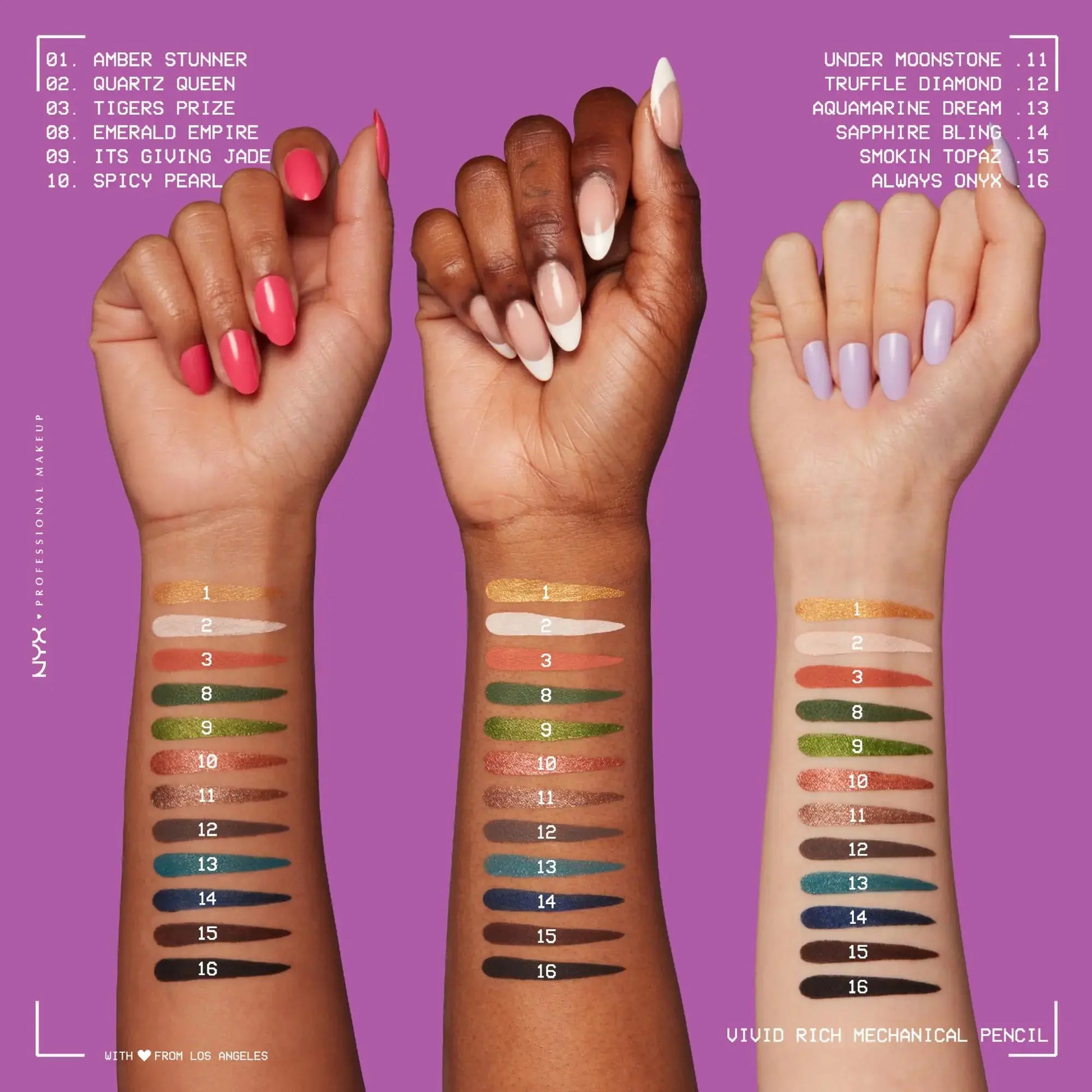 NYX PROFESSIONAL MAKEUP Mechanical Eye Pencil, Vivid Rich Mechanical, Creamy Retractable Eyeliner