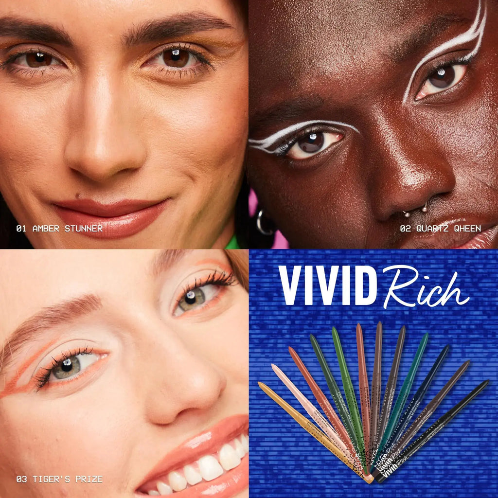 NYX PROFESSIONAL MAKEUP Mechanical Eye Pencil, Vivid Rich Mechanical, Creamy Retractable Eyeliner