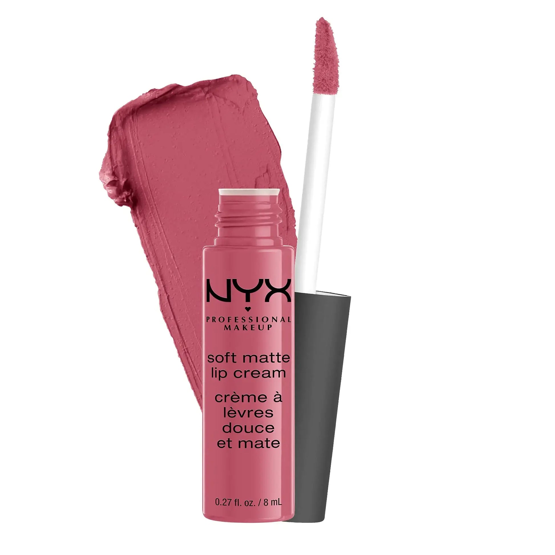 NYX PROFESSIONAL MAKEUP Soft Matte Lip Cream, Lightweight Liquid Lipstick - Montreal (Mauvey Pink) 0.27 Fl Oz