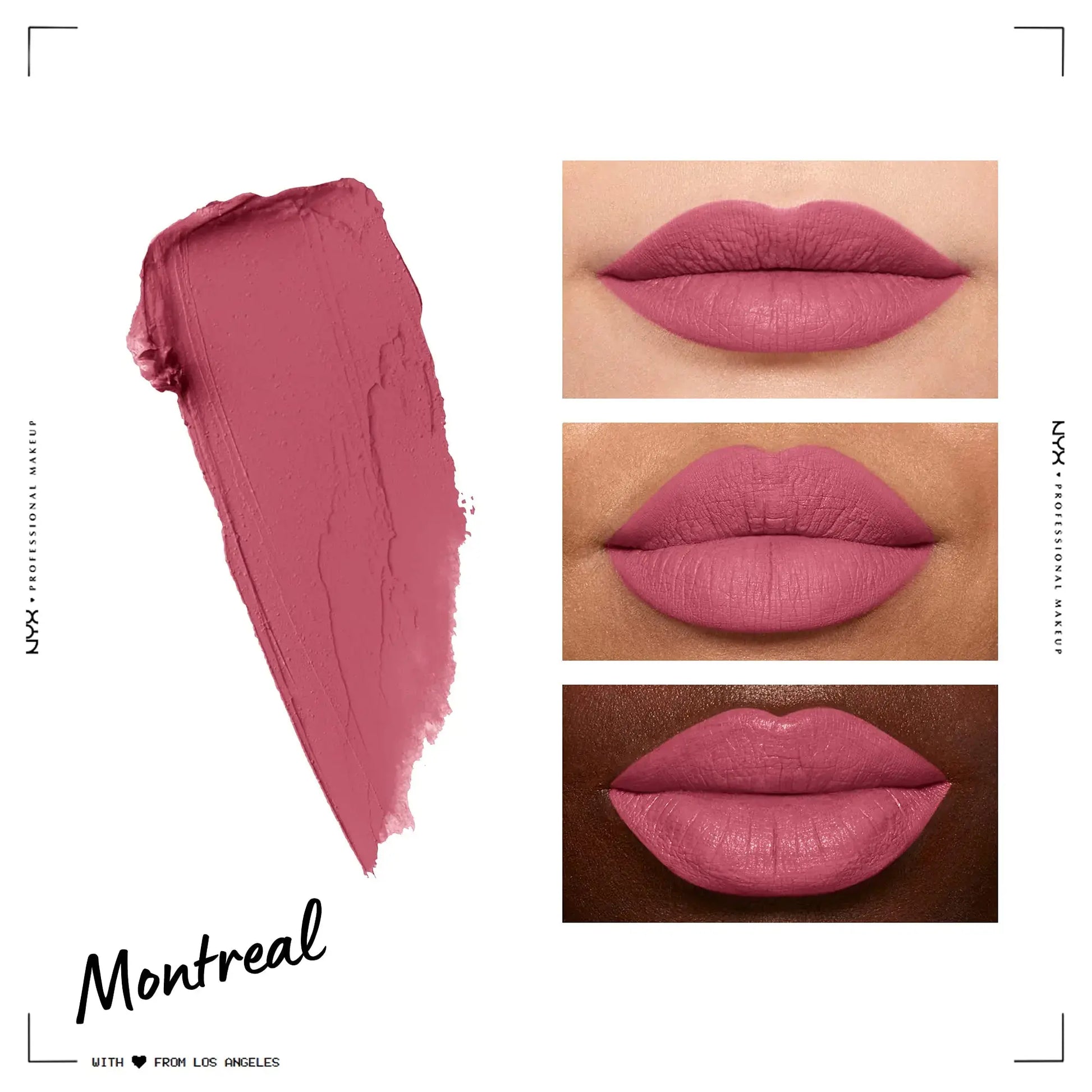 NYX PROFESSIONAL MAKEUP Soft Matte Lip Cream, Lightweight Liquid Lipstick - Montreal (Mauvey Pink) 0.27 Fl Oz