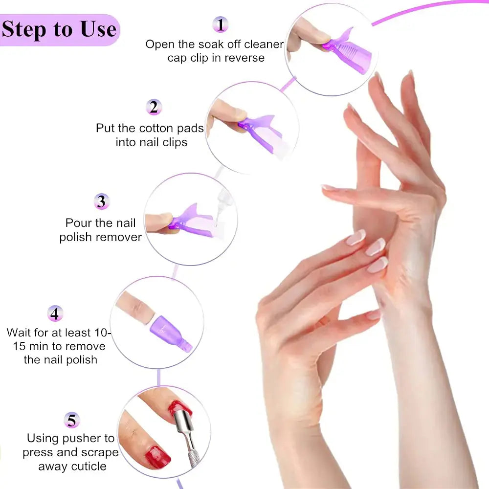 Nail Polish Gel Remover Tools Kit