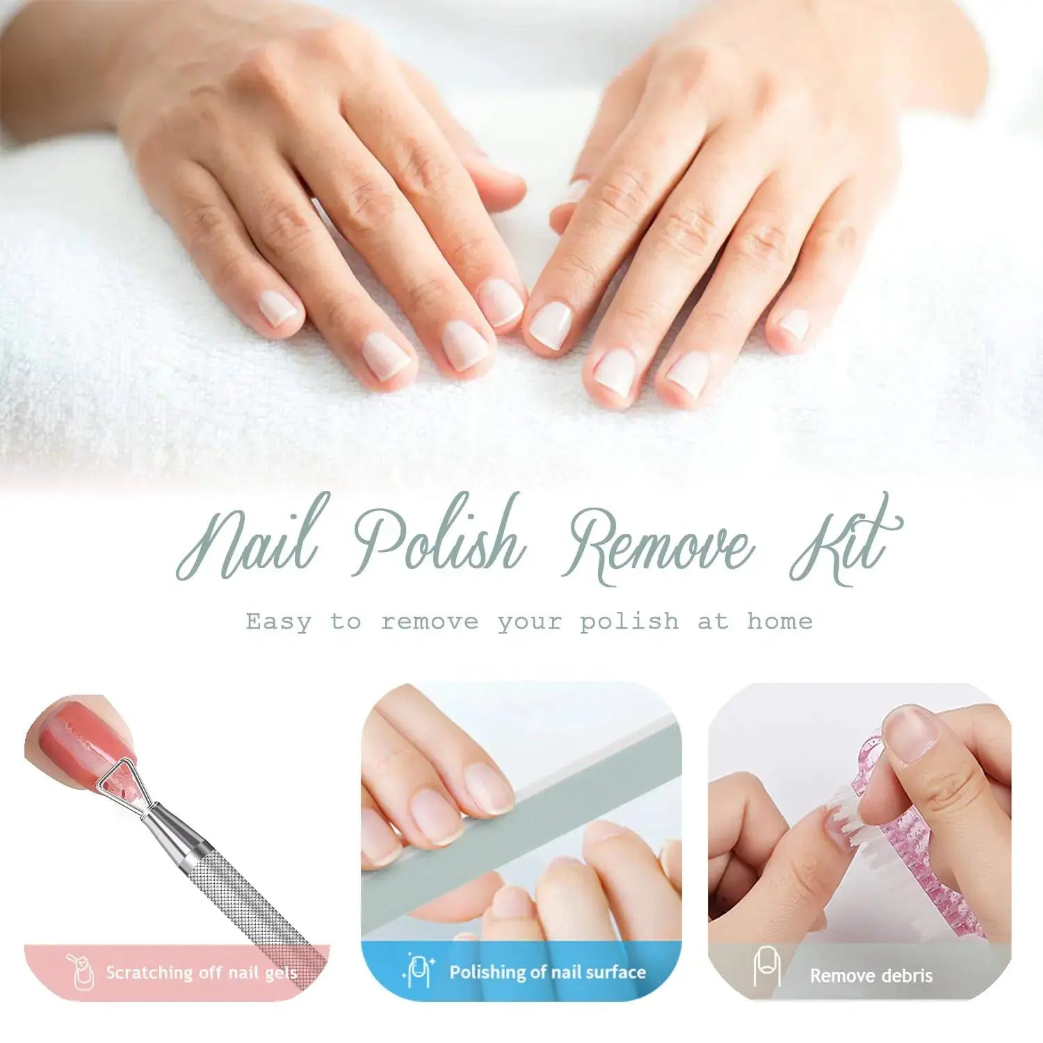 Nail Polish Gel Remover Tools Kit