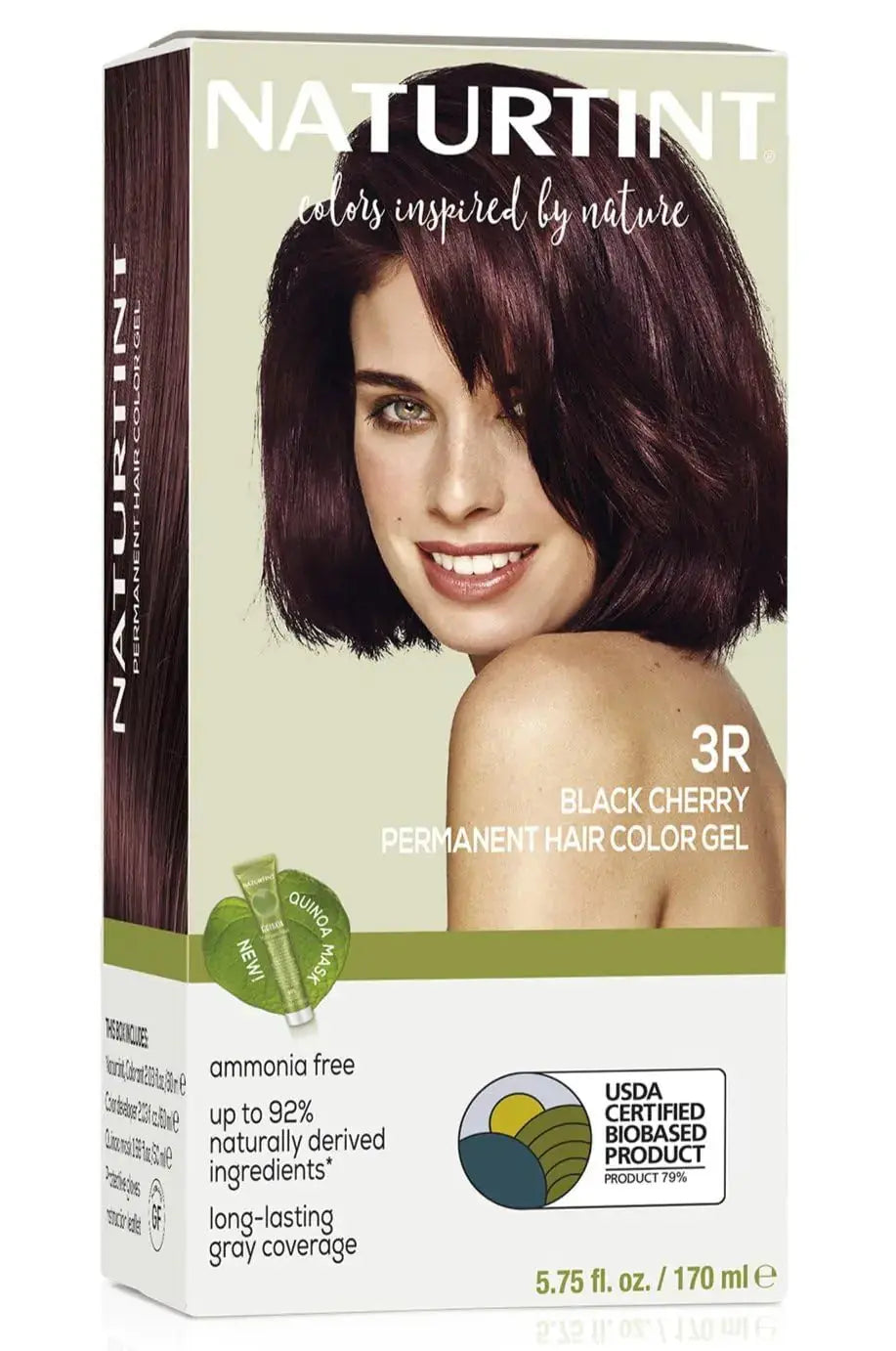 Naturtint 3R Black Cherry Permanent Hair Color - Ammonia-Free, Vegan & Cruelty-Free (Pack of 1)