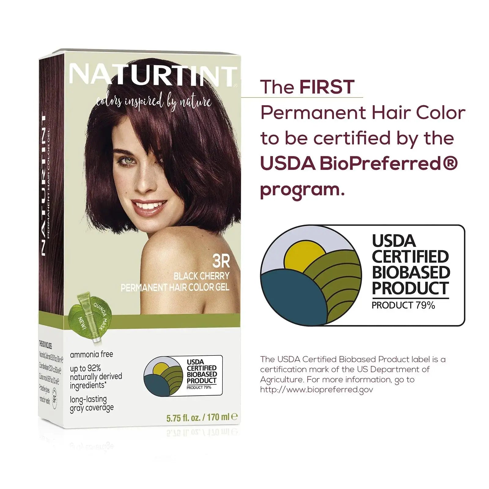 Naturtint 3R Black Cherry Permanent Hair Color - Ammonia-Free, Vegan & Cruelty-Free (Pack of 1)