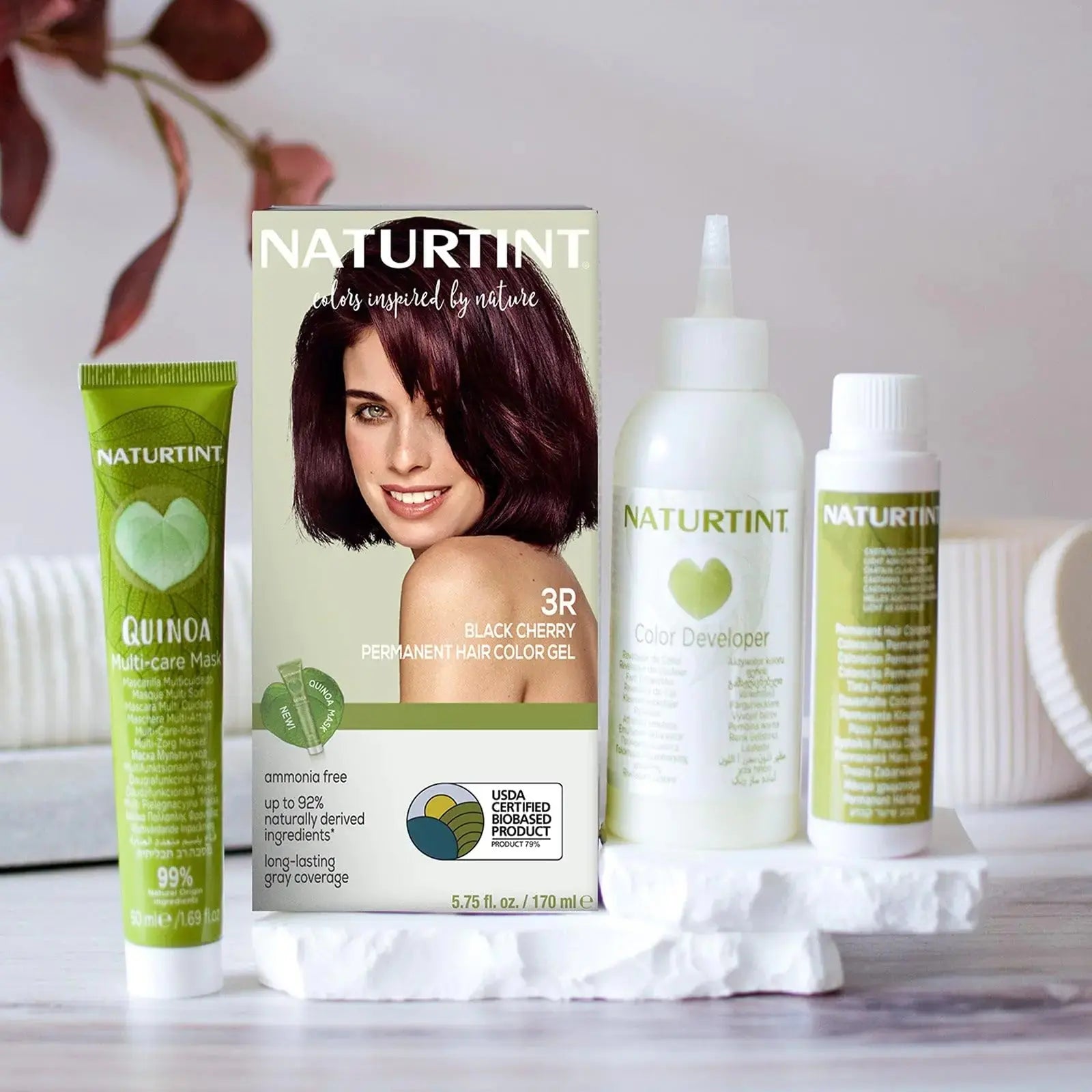 Naturtint 3R Black Cherry Permanent Hair Color - Ammonia-Free, Vegan & Cruelty-Free (Pack of 1)