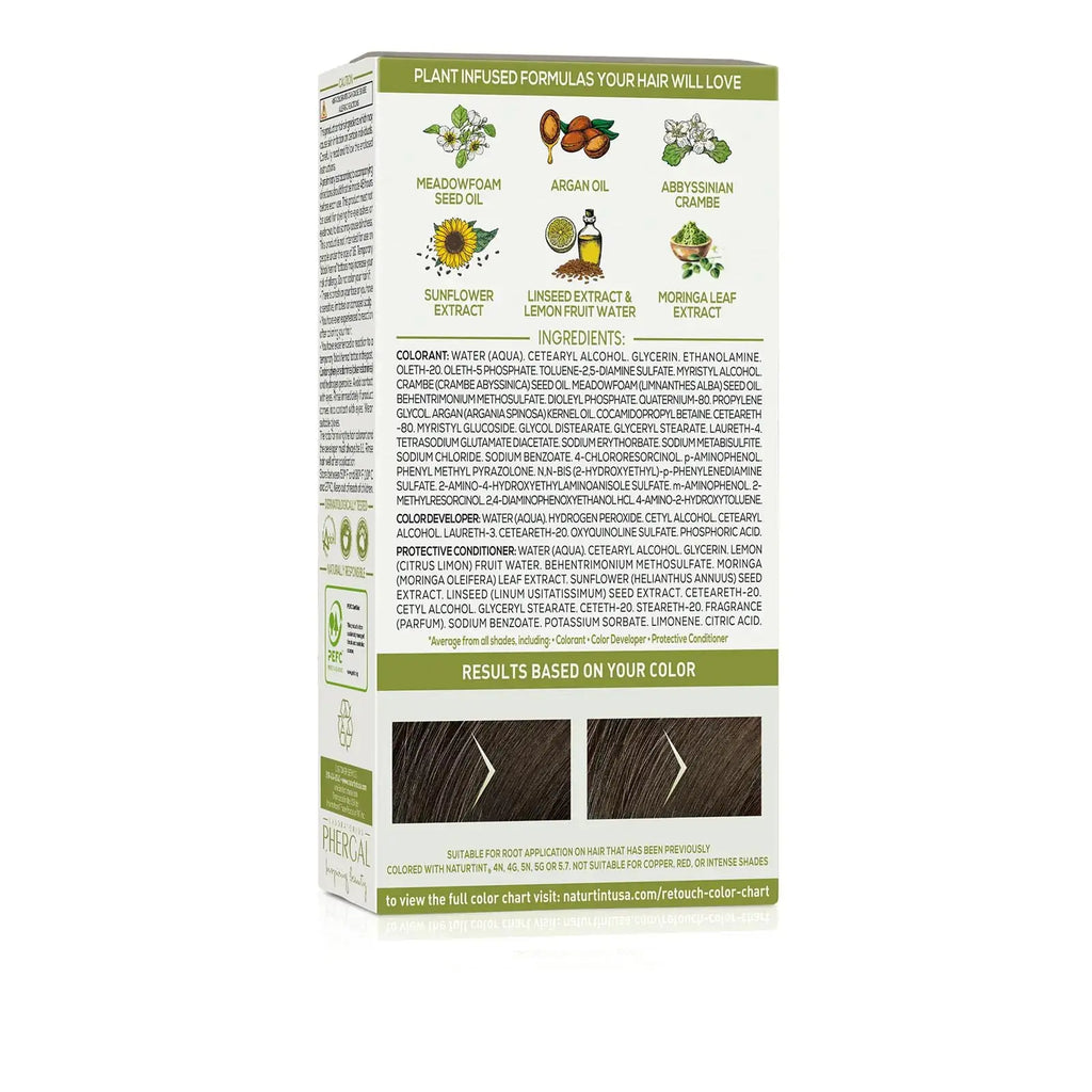 Naturtint Root Retouch Crème Permanent Light Brown Hair Color | Ammonia Free, No Artificial Scent