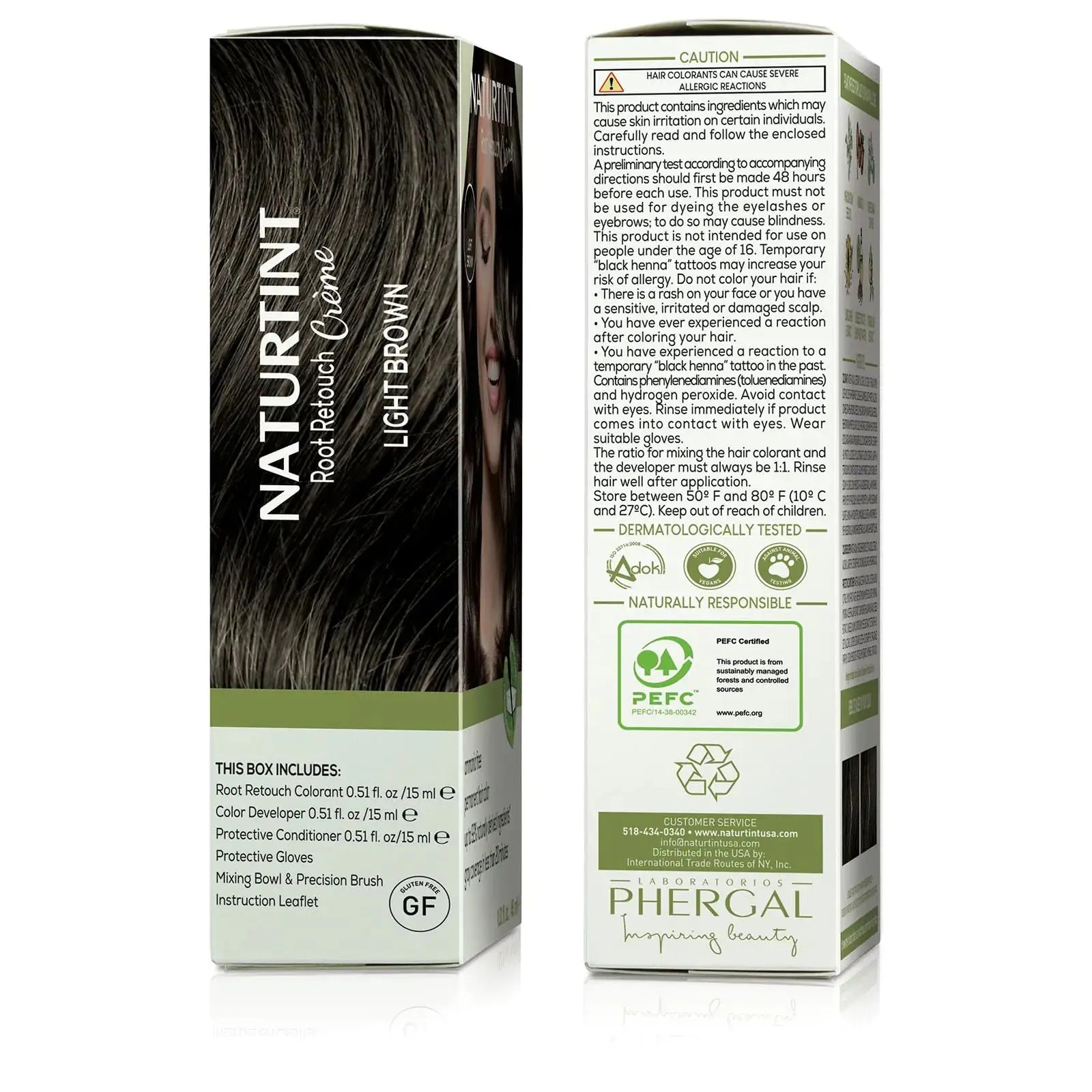 Naturtint Root Retouch Crème Permanent Light Brown Hair Color | Ammonia Free, No Artificial Scent
