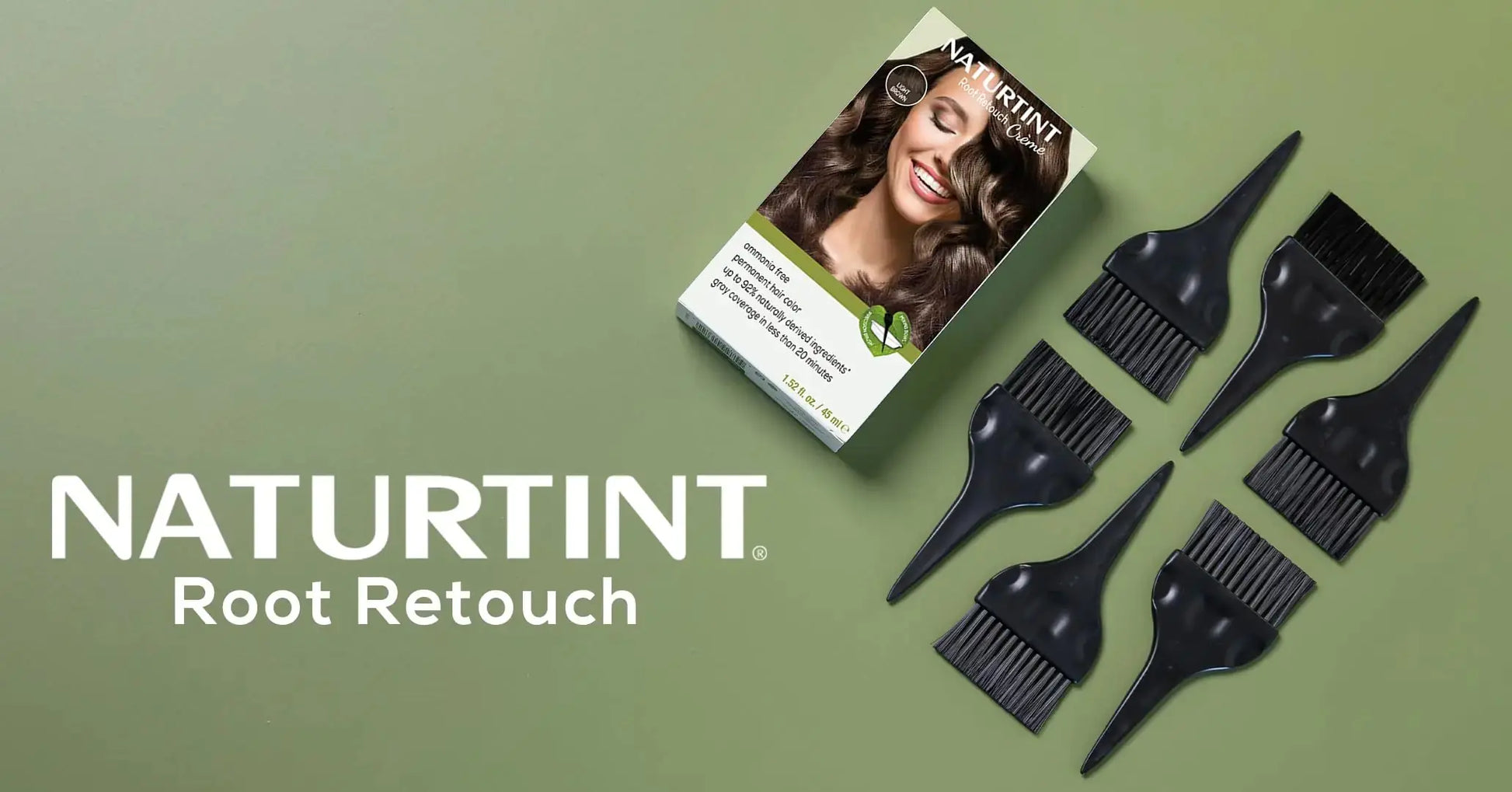 Naturtint Root Retouch Crème Permanent Light Brown Hair Color | Ammonia Free, No Artificial Scent