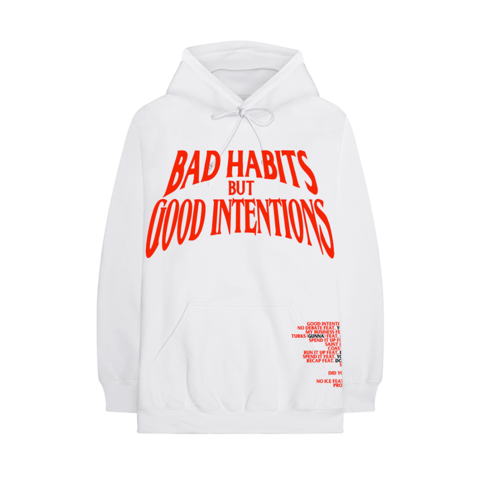 Nav x Vlone Bad Habits Hoodie White