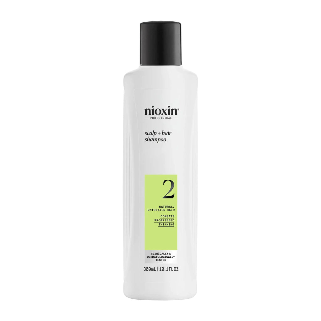 Nioxin System 2 Scalp Cleansing Shampoo with Peppermint Oil – For Dry & Sensitive Natural Hair