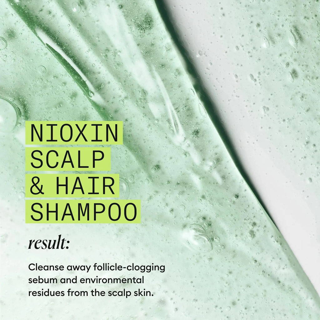 Nioxin System 2 Scalp Cleansing Shampoo with Peppermint Oil – For Dry & Sensitive Natural Hair