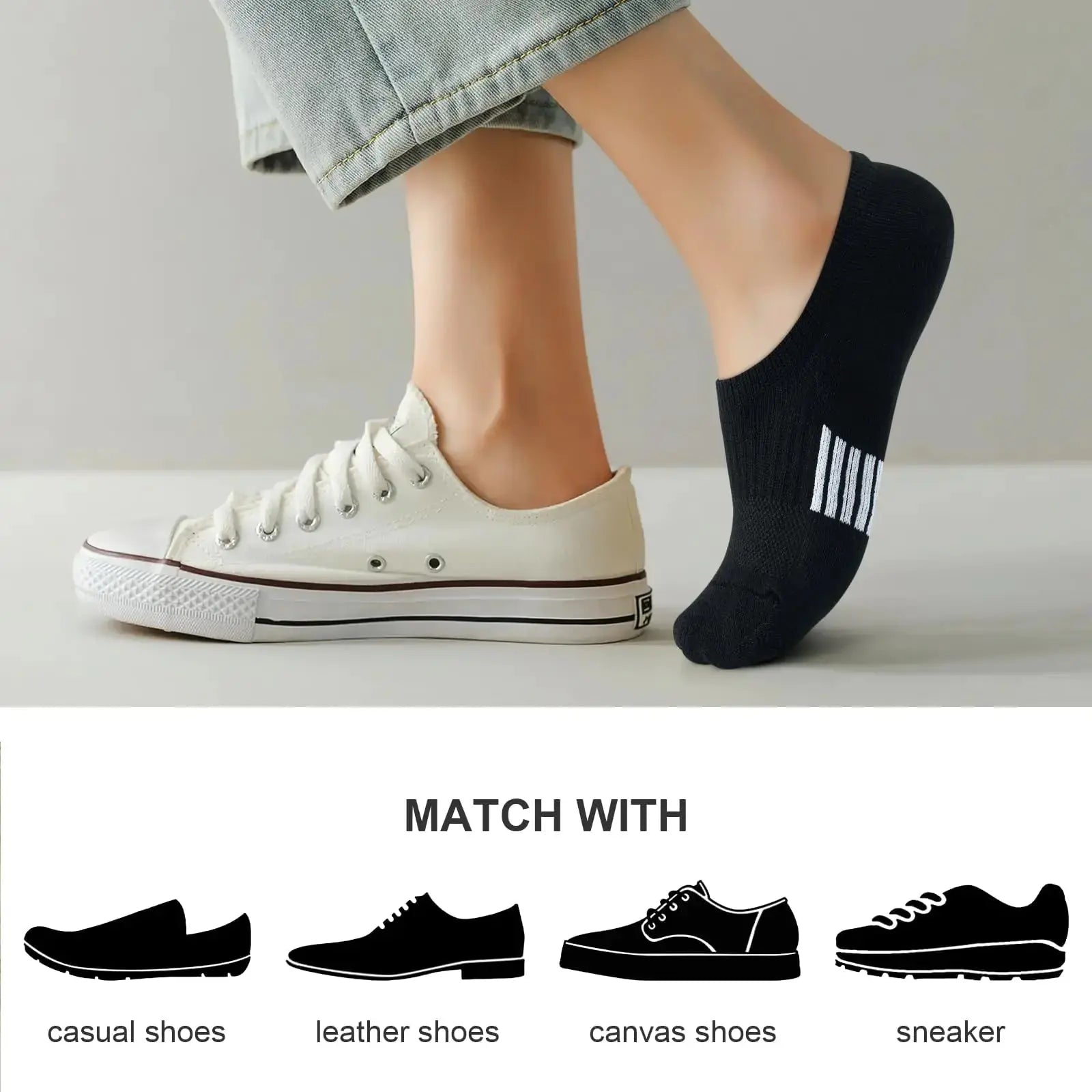 No Show Socks | Womens Athletic Cushion Ankle Footies Low Cut Socks