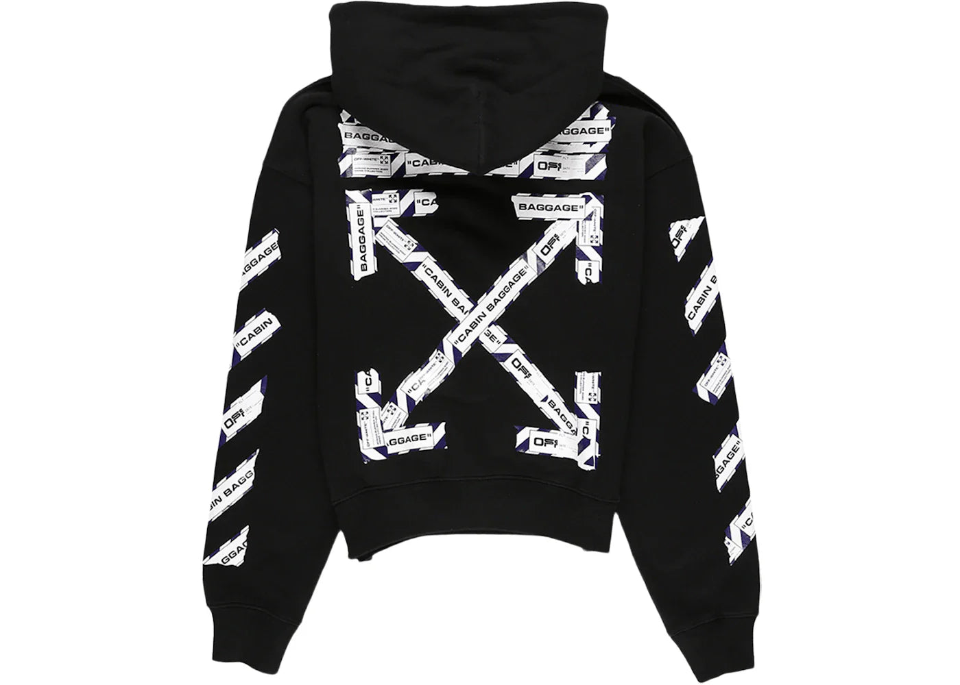 OFF-WHITE Airport Tape Hoodie (Black)
