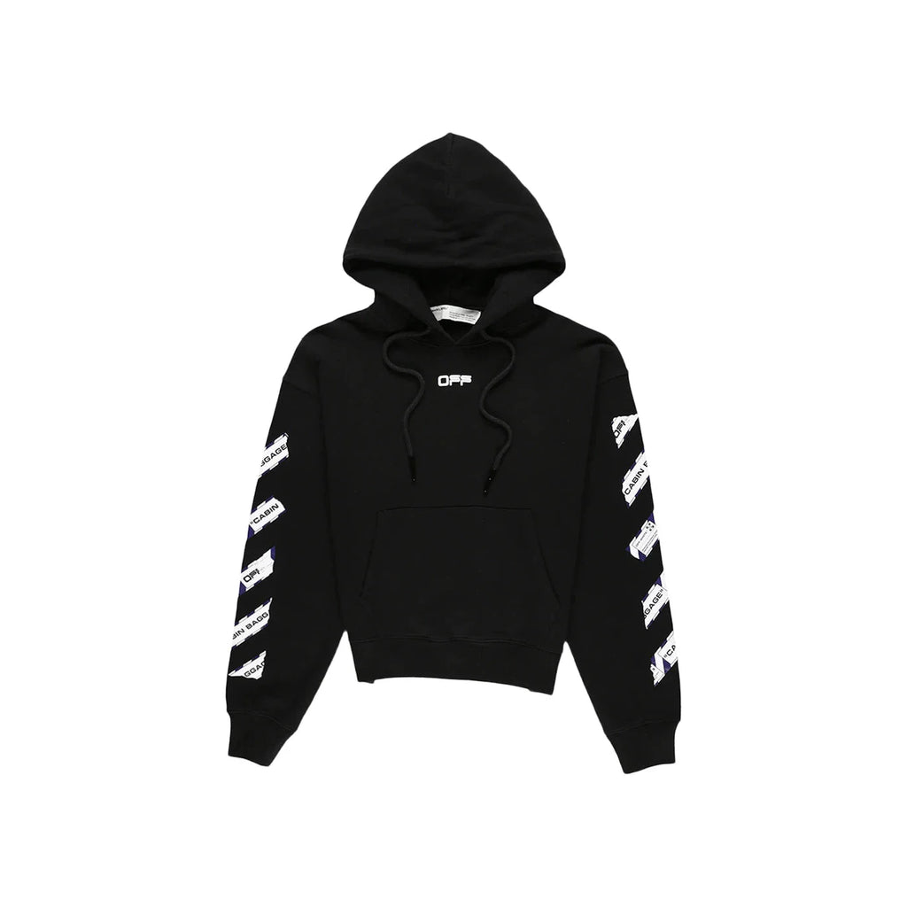 OFF-WHITE Airport Tape Hoodie (Black)