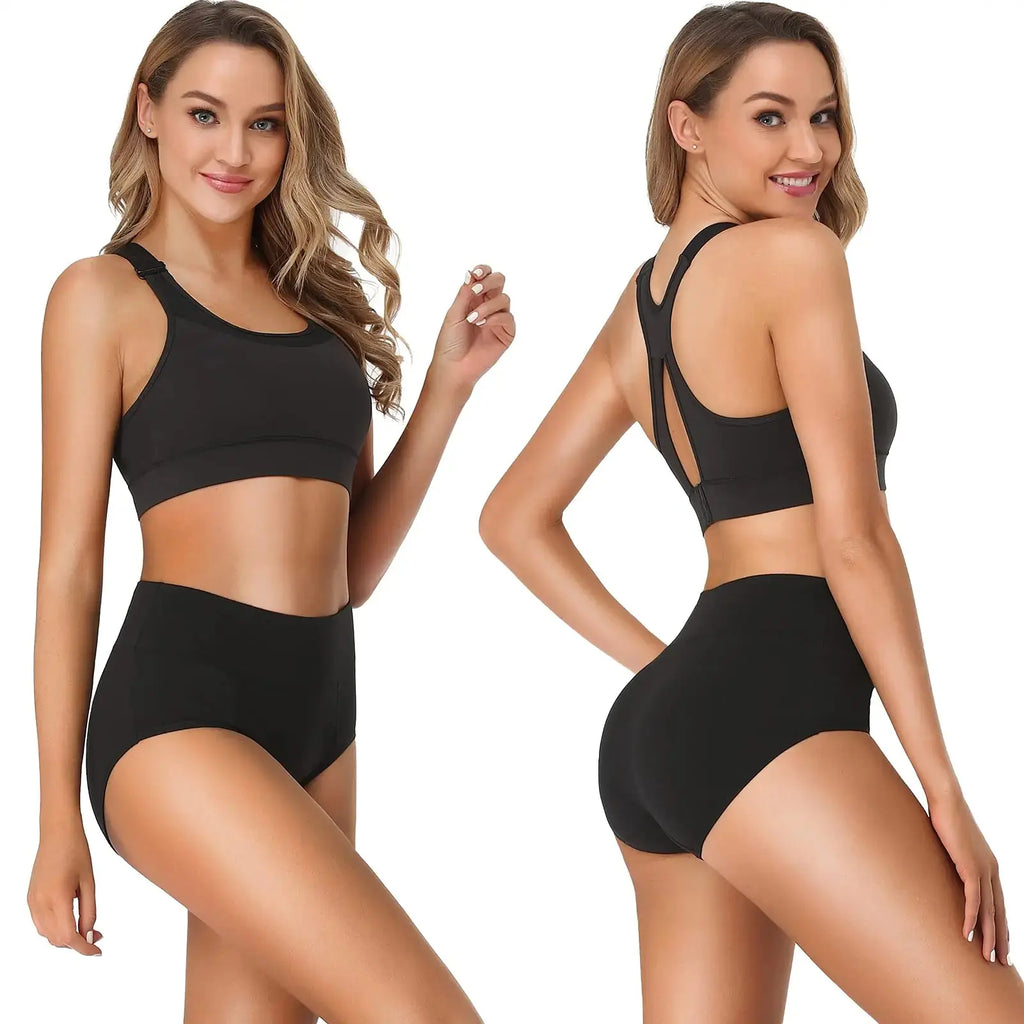 OLIKEME Cotton Underwear High Waisted Panties - Full Coverage Underpants