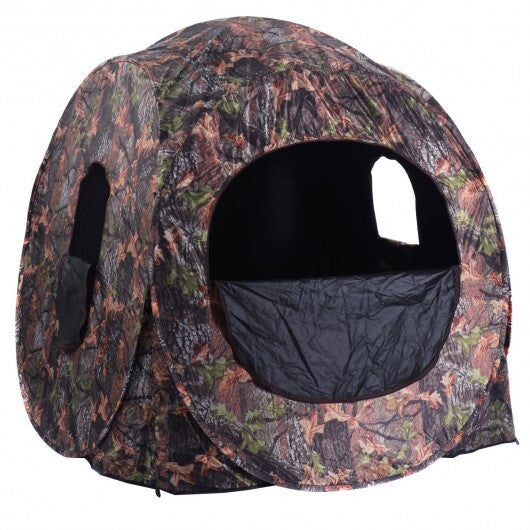 Portable Pop up Ground Camo Blind Hunting Enclosure