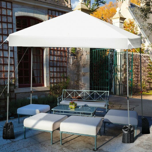 8'x8' Outdoor Pop up Canopy Tent  w/Roller Bag-Gray