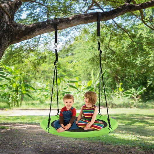 40 Inch 770 lbs Flying Saucer Tree Swing Kids Gift with 2 Tree Hanging Straps-Multicolor