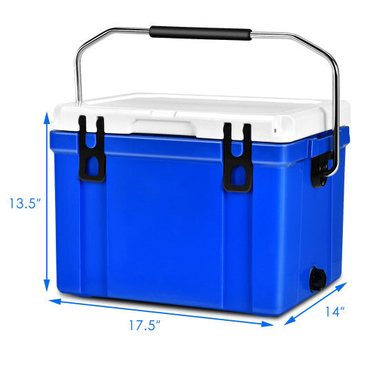 58 Quart Leak-Proof Portable Cooler  Ice Box for Camping-Blue