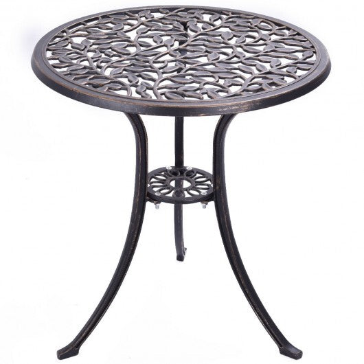 3 Pieces Cast Aluminum Bistro Set