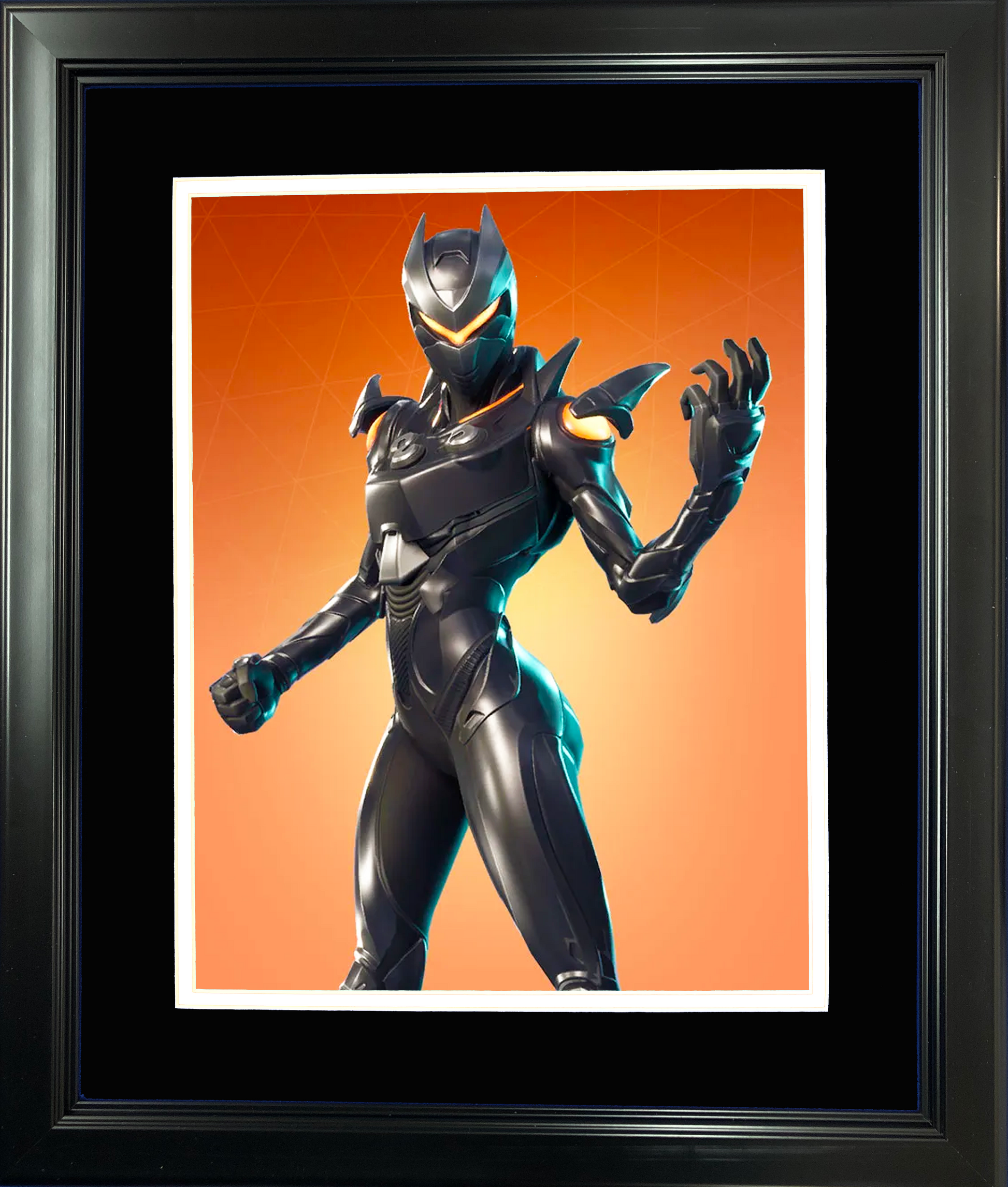 Framed Omen Legendary Fortnite Skin 11"x14" Video Game Photo