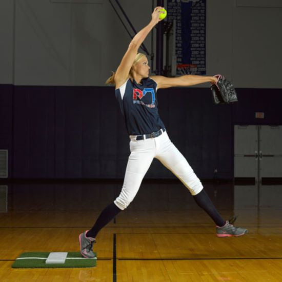 ProMounds Softball Pitching Mini-Mat With Powerline