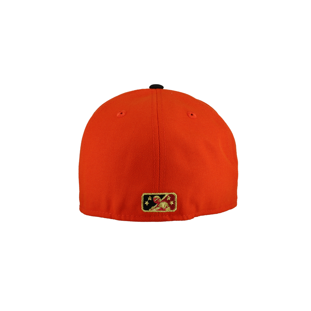 Inland Empire Cherubs California League Orange Metallic 59Fifty Fitted Hat