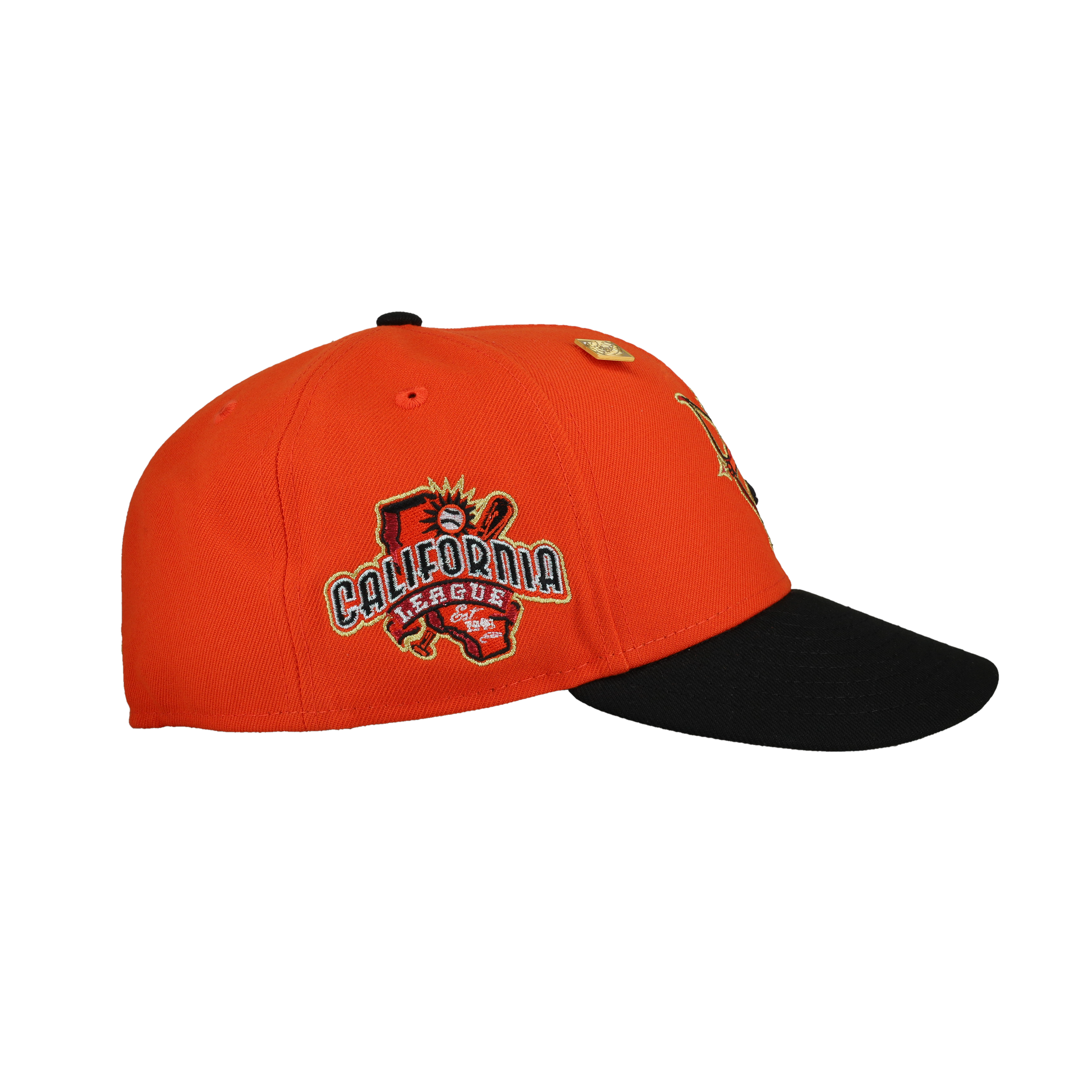 Inland Empire Cherubs California League Orange Metallic 59Fifty Fitted Hat
