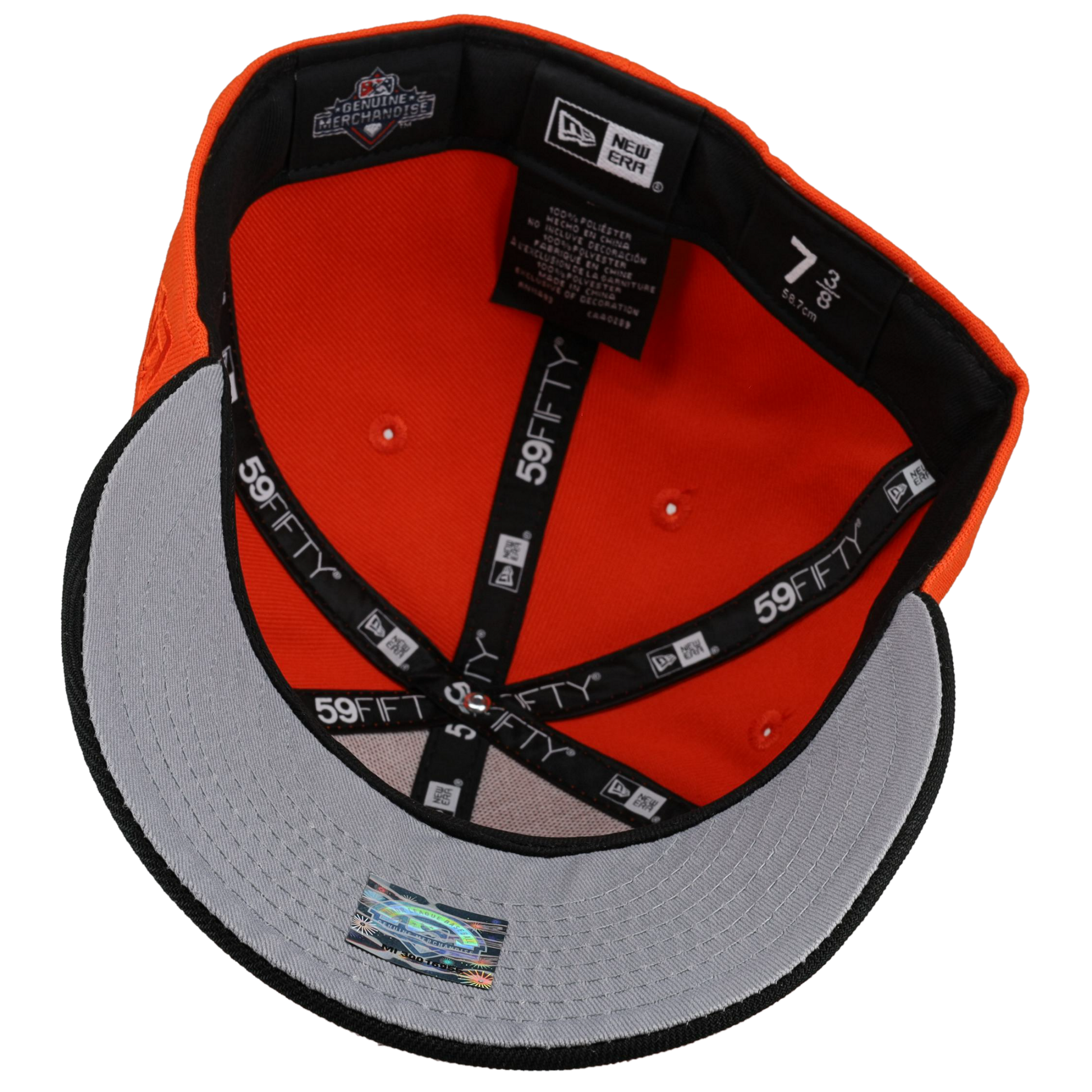 Inland Empire Cherubs California League Orange Metallic 59Fifty Fitted Hat