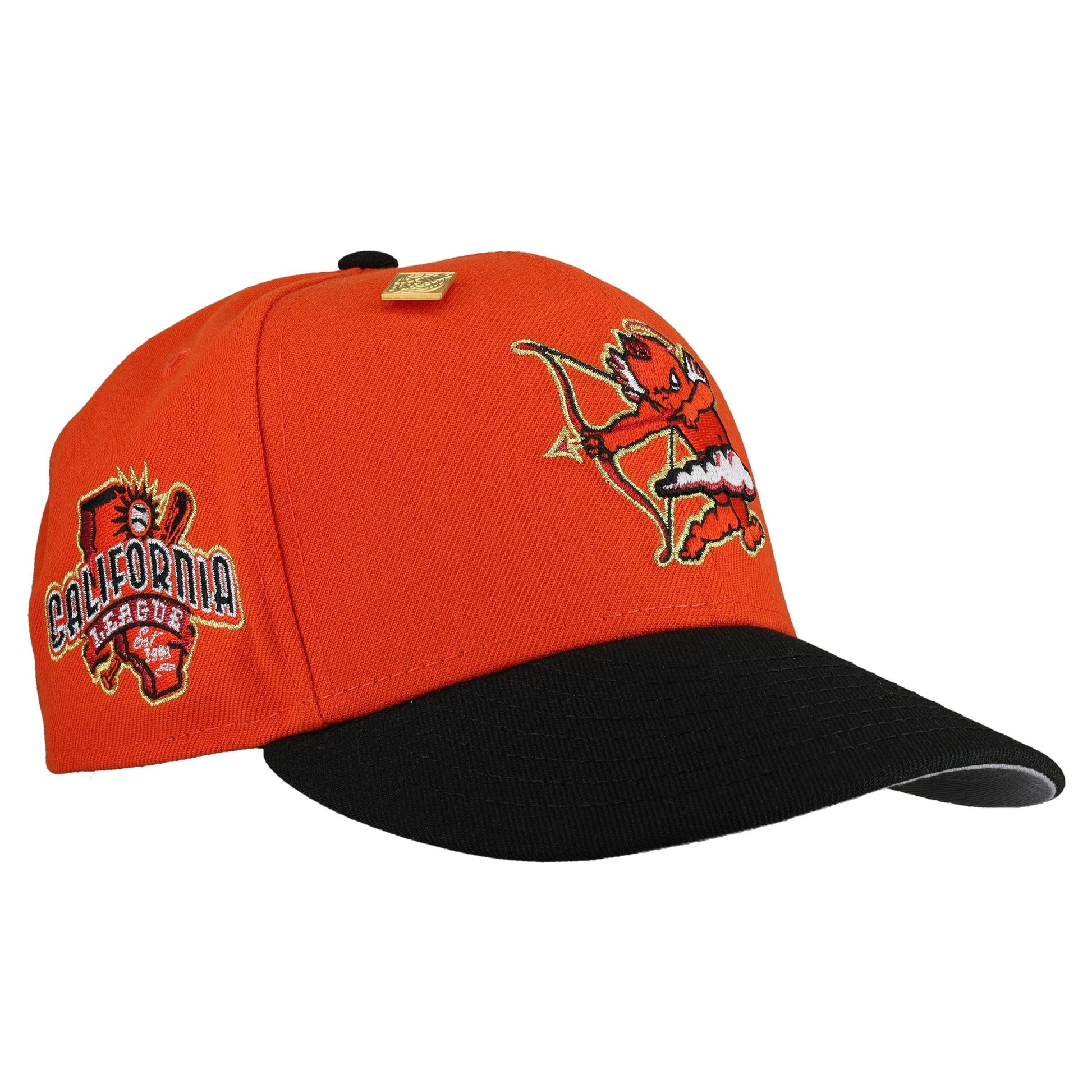 Inland Empire Cherubs California League Orange Metallic 59Fifty Fitted Hat