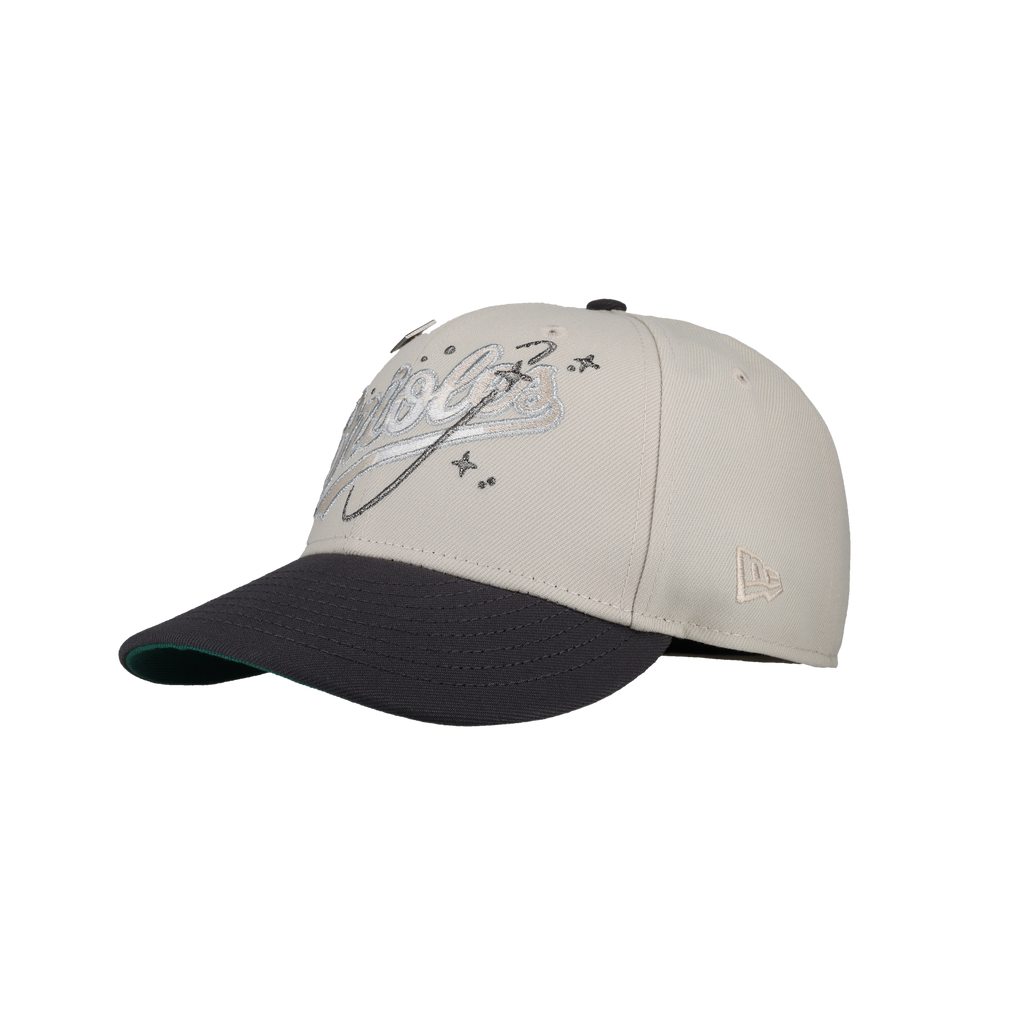 Baltimore Orioles 30th Anniversary Stone Metallic 59Fifty Fitted Hat