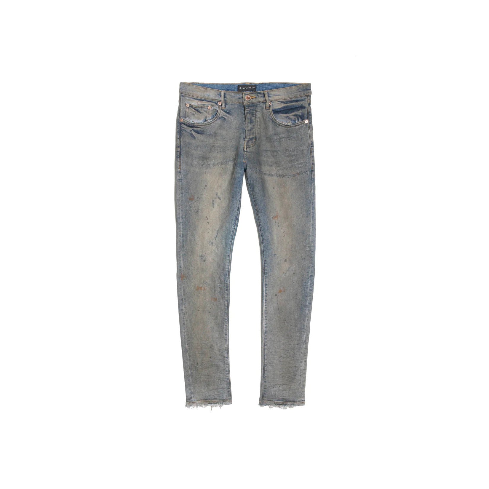 P001 Purple Brand Denim Jeans Indigo Oil Repair