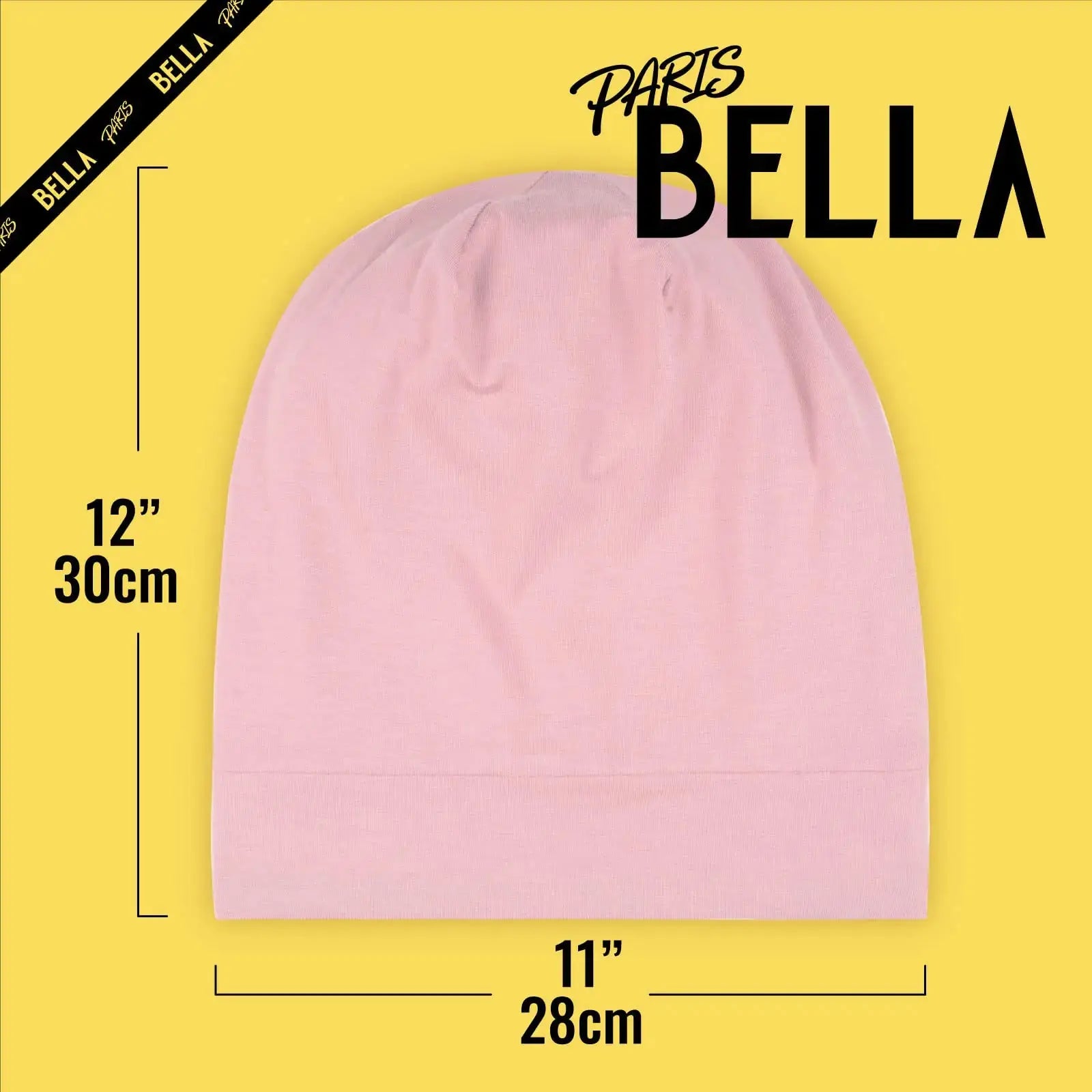 PARISBELLA Satin Lined Sleep Cap Bonnet - Made For Curly Hair & Braids