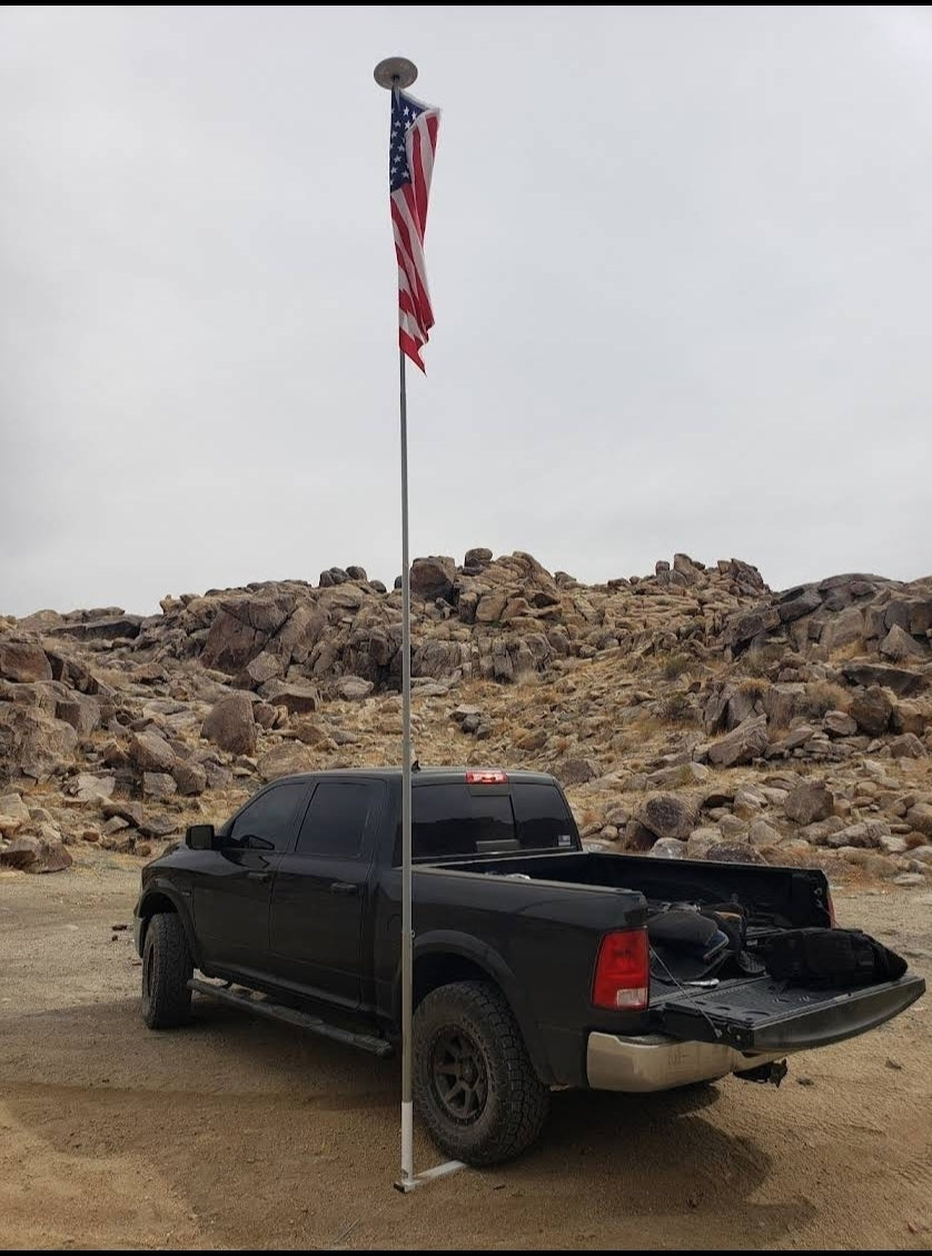 Tire/Trailer Jack Mount for Flagpoles