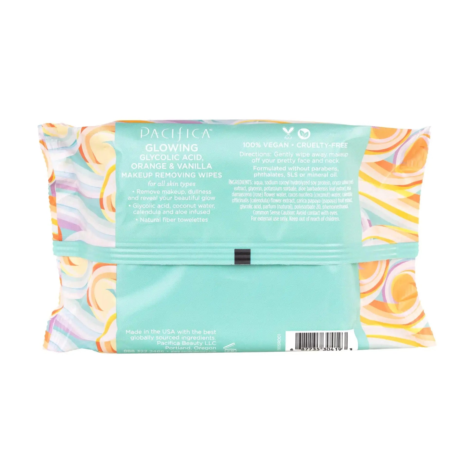 Pacifica Beauty Glowing Makeup Remover Wipes – Gentle, Vegan, & Cruelty-Free