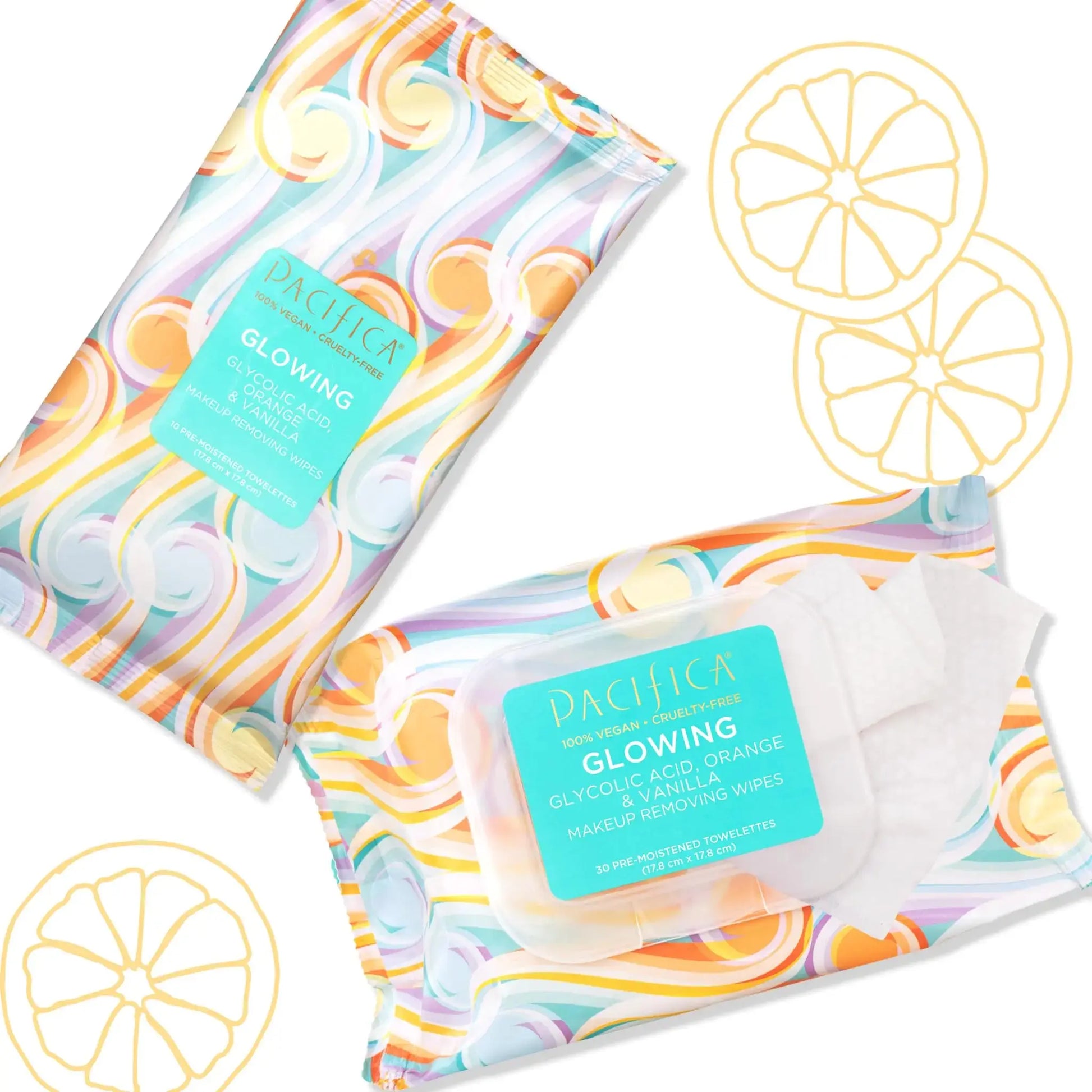 Pacifica Beauty Glowing Makeup Remover Wipes – Gentle, Vegan, & Cruelty-Free