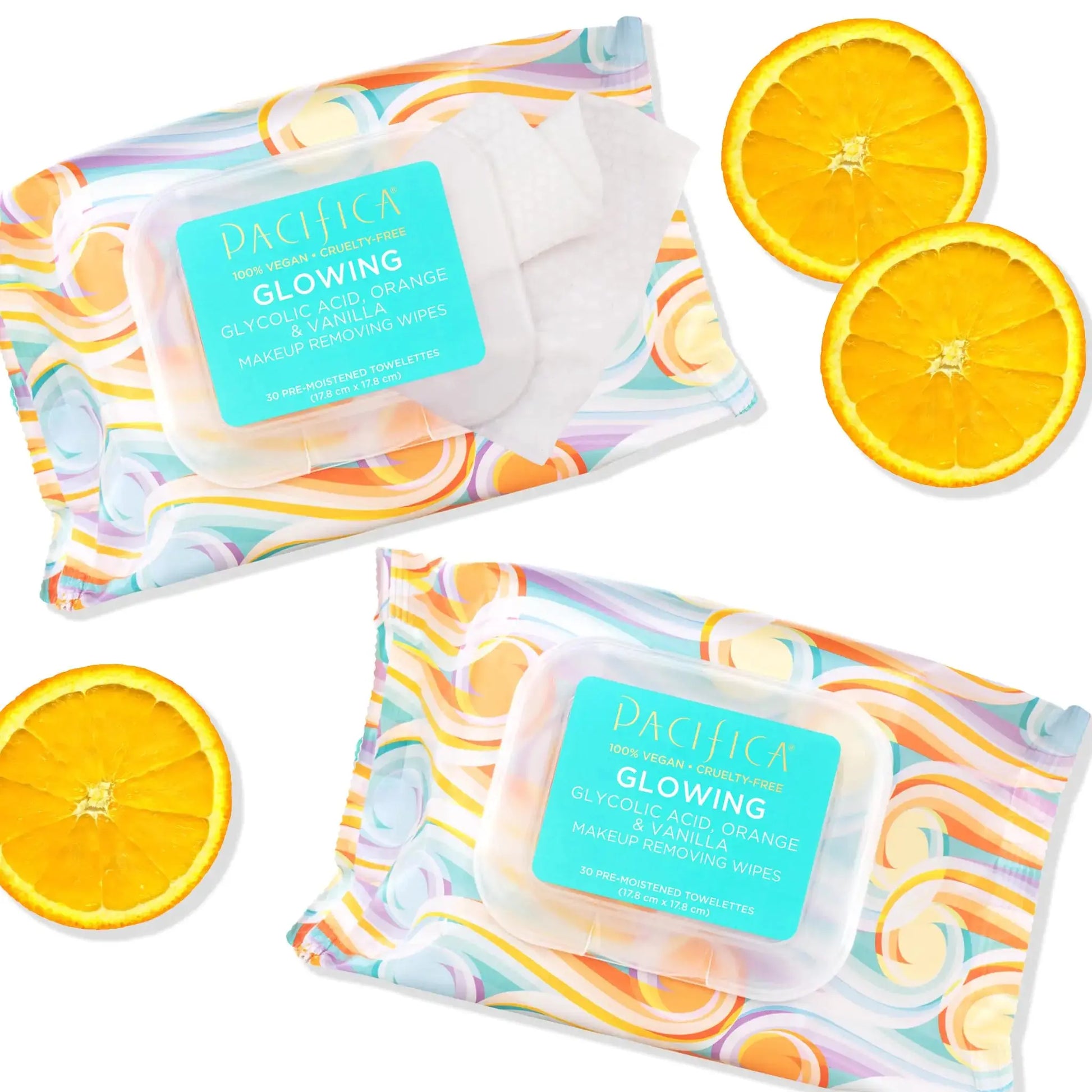 Pacifica Beauty Glowing Makeup Remover Wipes – Gentle, Vegan, & Cruelty-Free