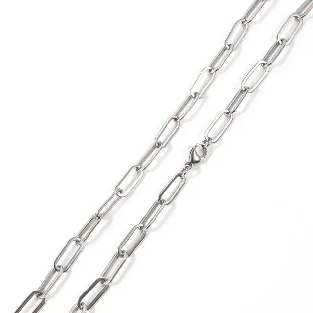 Paper Clip Chain Men Necklace