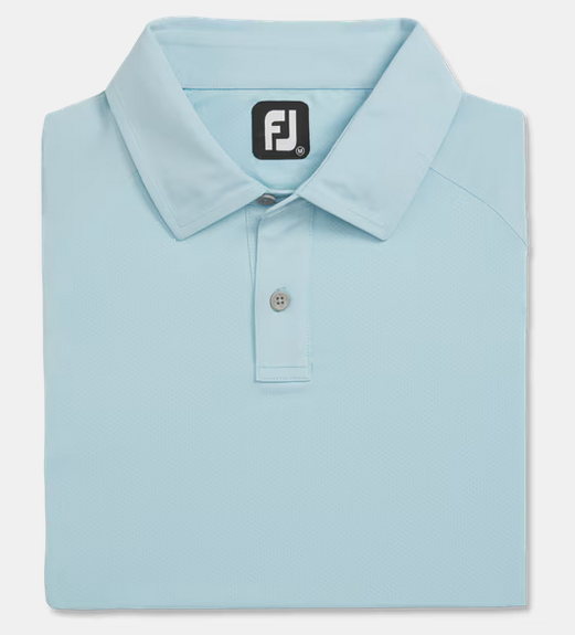 FootJoy Texture Mix Solid Golf Polo