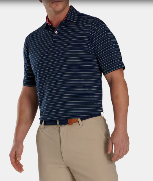 Footjoy Multi Pinstripe Lisle Polo