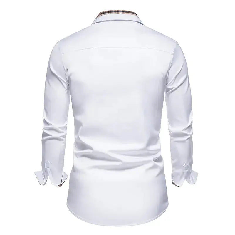 Patchwork Formal Shirts for Men